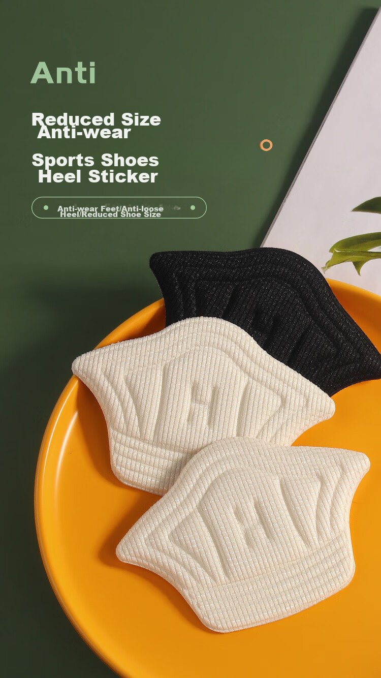 Maigaole 2 Double Sports Shoes Heel Pads, Large to Small Size Adjustment, Anti-Slip And Anti-Friction, for Men And Women, Shoe Sizing Adjustment, Half Size Insoles, White Thin Style 1