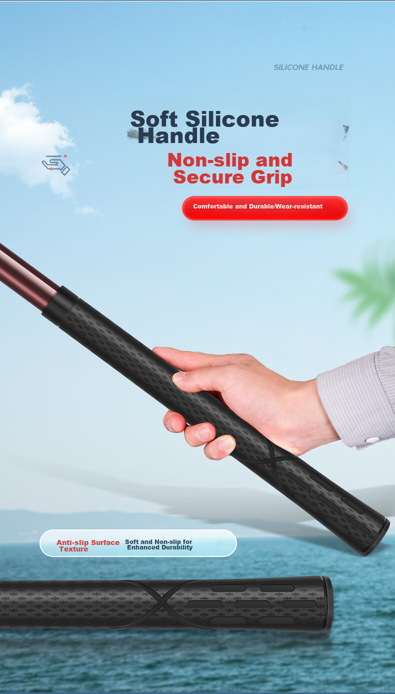 Grsaed Fishing Carbon Fiber Landing Net Set, 2.1-Meter Landing Net Pole, Ultra-Light And Ultra-Hard Landing Net Rod, Fish Scoop Net, Foldable Landing Net Head 5