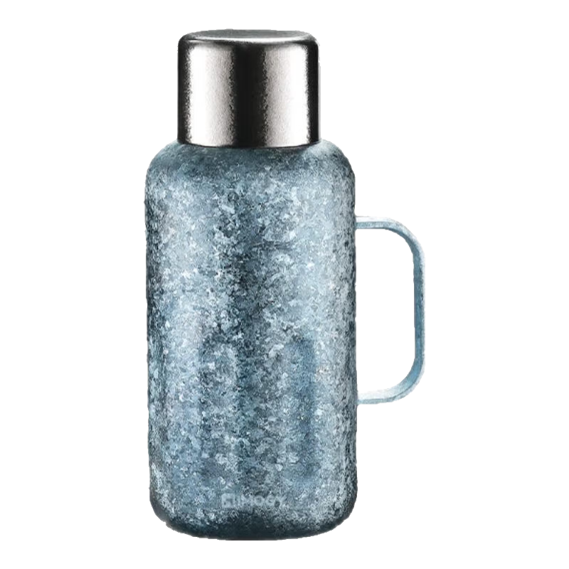 IMOGY IMOGY Pure Titanium Insulated Bottle for Home Use, Tea Steeping Pot with Pure Titanium Inner Liner, Mechanical Temperature Display Thermos Water Bottle, Hot Water Pot, Warm Pot