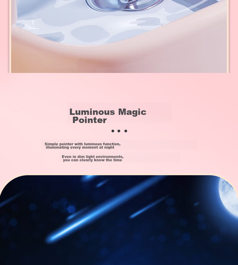 Disney X Song Song Collaboration Wristwatch for Middle And High School Students, Children's Exam-Specific Electronic Watch, Women's Silent Waterproof Quartz Watch 11