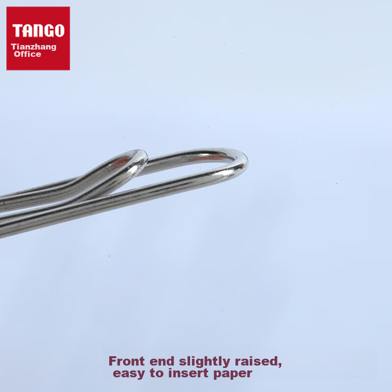 TANGO TANGO Paper Clips #3 29MM, Nickel-Plated Metal Anti-Rust Binder Clips, 10 Boxes Containing 1000 Pieces, Office Financial Storage Stationery Supplies Back-To Supplies Clips Exam Papers