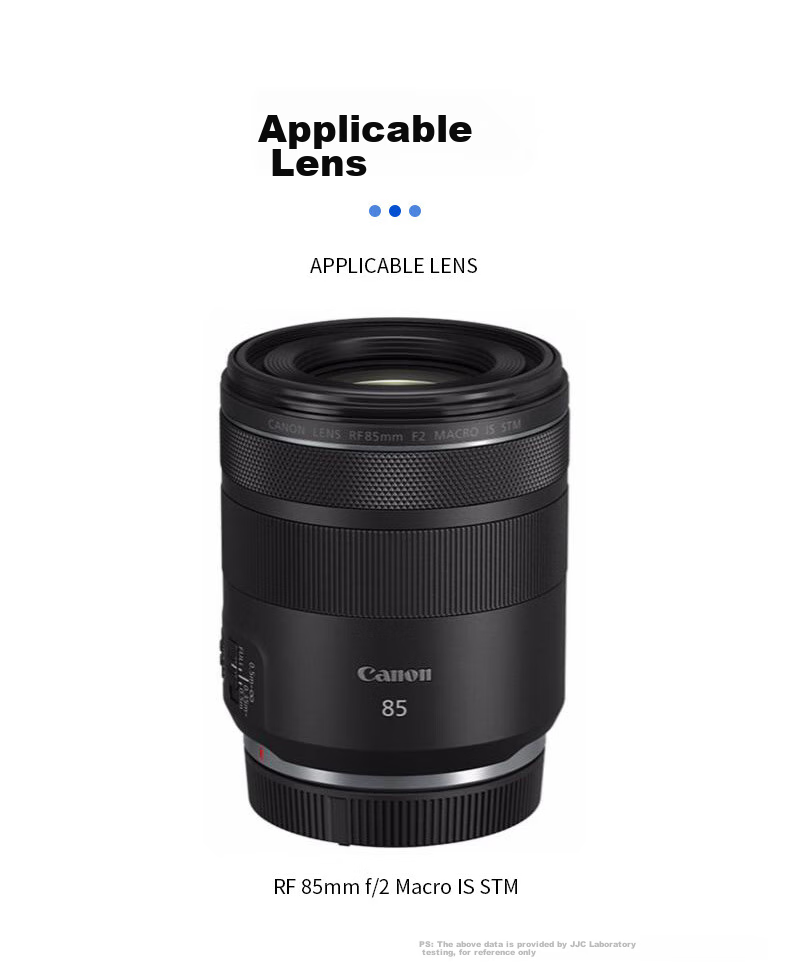 JJC Compatible with Canon ET-77 Lens Hood RF 85mm F/2 Macro IS STM Lens, 67mm, for R5 R6 RP 6