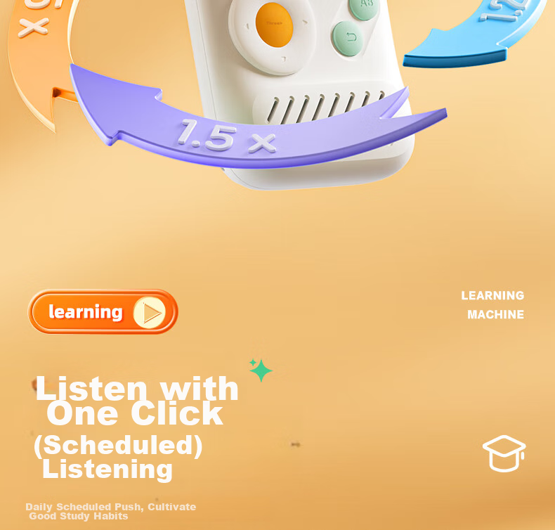 M&G Stationery, English Listening Treasure, Pocket Repeater Learning Machine for English Listening, Portable Vocabulary Player, Xuan Ling Ji Listening Device, 32GB Birthday Gift 20