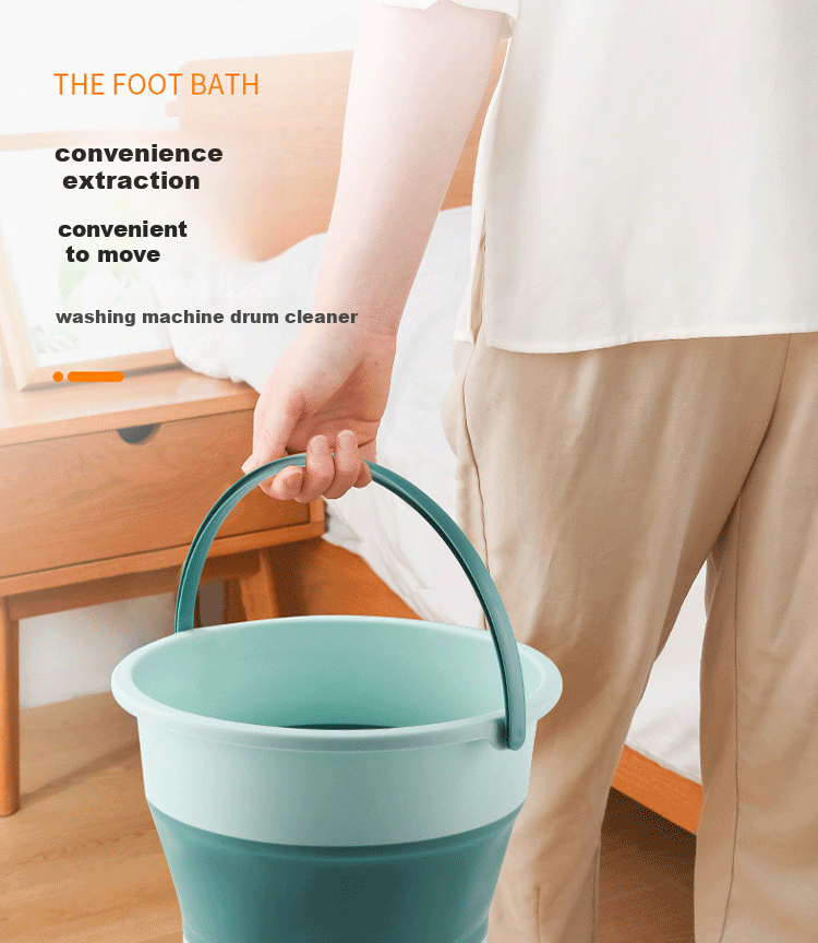 Bendi Car-Mounted Outdoor Water Storage Bucket, 17L Single Foldable Fishing Bucket, Travel Car Wash Household Portable Foot Soaking Bucket, Large Water Container 7