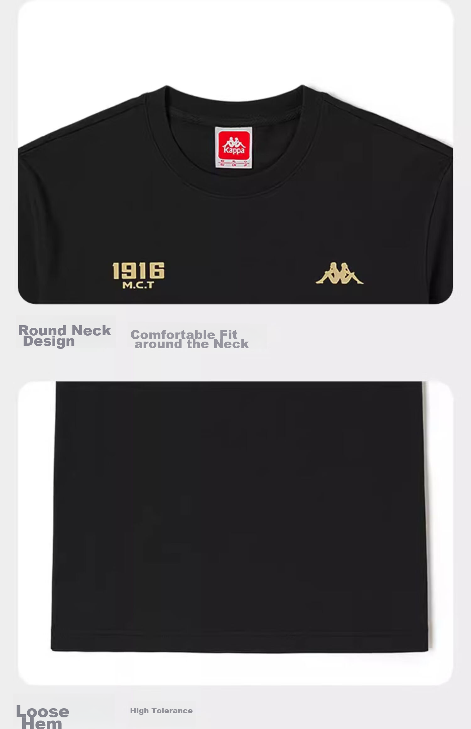 Kappa Back-to-Back Sports Men's T-Shirt Short Sleeve 2026 New Pure Cotton Summer Running Top Women's K0D32TD21V 11