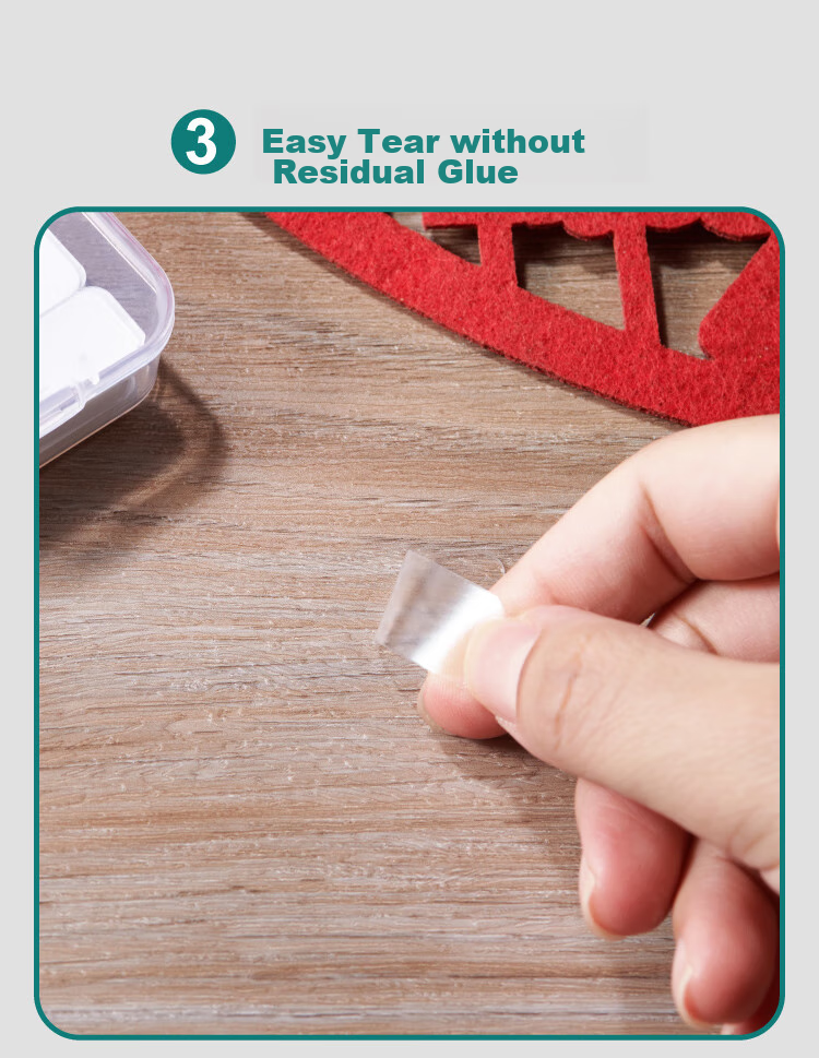 Polar Bear Nano Double-Sided Tape, Strong Adhesive, Traceless, Portable, Multifunctional, Transparent, for Home And Car Use, 40*13mm, 180 Pieces, 3 Boxes, DS-507, 3C Digital Products, All-Net Low Price 7
