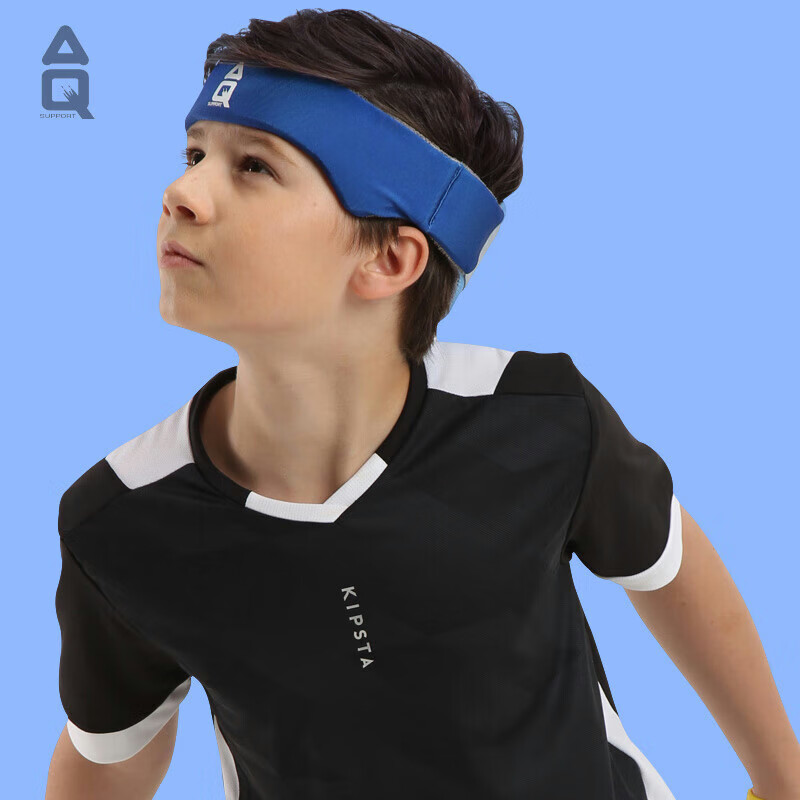 AQ Youth Children Sports Head Guard, Foot Basketball Volleyball Anti-Collision Fall Protection Headband C50101, Classic Blue, Size M