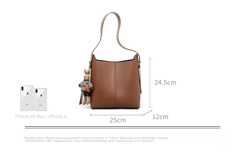 Viney Leather Handbag, Large Capacity Bucket Bag for Women, Light Luxury Shoulder Crossbody Bag, Practical Birthday And Mother's Day Gift for Mom 6