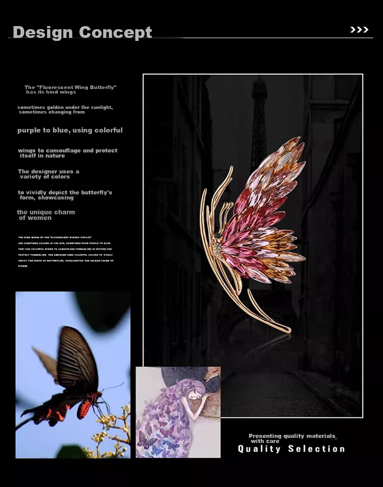 Eternelle French Original Design Brooch, 2026 New Butterfly Corsage, High-End Luxury Birthday Gift 2