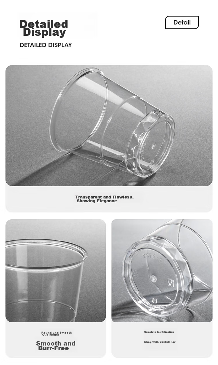 MARYYA Disposable Cups, Aviation Cups, Food-Grade Plastic Cups, 135ml*50 Pieces, Thickened Space Cups, Beverage Cups, Tea Cups 14