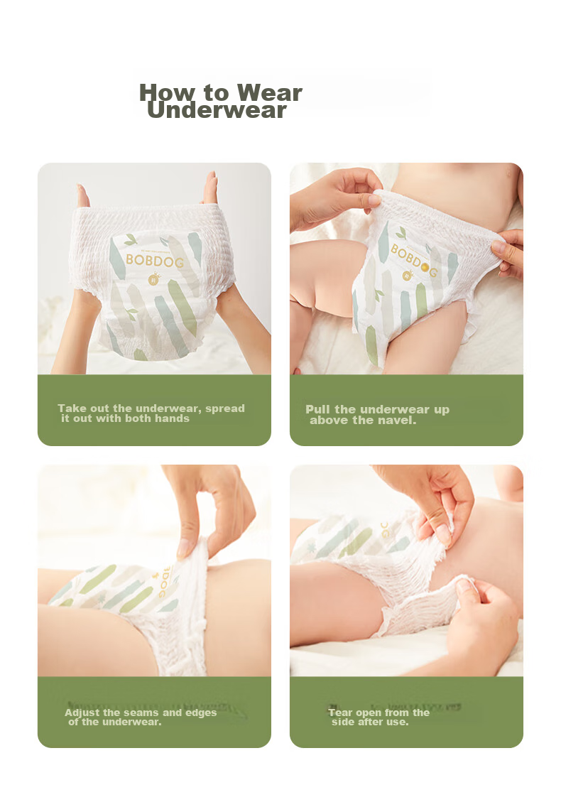 BOBDOG [No Melamine Detected] Baby-Specific Small Underwear, Size 4XL, 36 Pieces [Brand Direct Supply, Safe Quality] 12