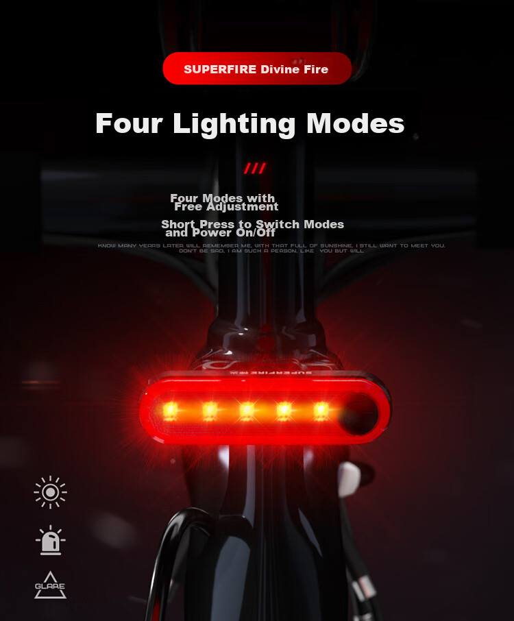 SupFire S35 High-Power Flashlight, Mini Portable Compact Design, Long Battery Life for Outdoor Use, Front Light for Bicycles, Night Riding with Stepless Dimming And Multiple Functions 4