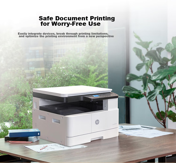 HP A3 Printer M437n, A3/A4 Black And White Laser Printer, Exam Paper Printer Copier Scanner All-In Office Commercial Use, Wired Network Nationwide Warranty, External Wireless 7