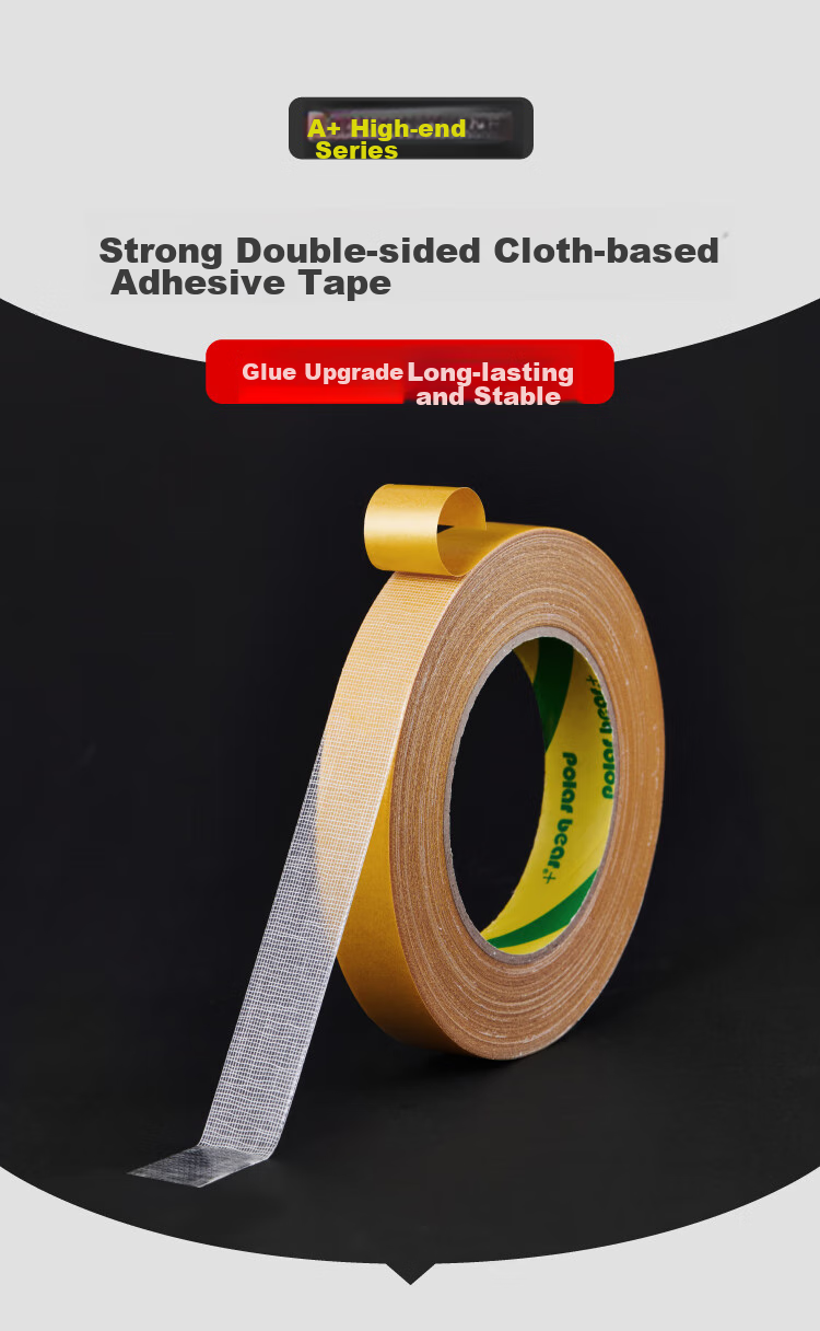 Polar Bear Strong Double-Sided Tape, 20mm*20m, No Residue, Fixed Wedding Carpet Sofa Non-Slip Special Cloth Mesh Spring Festival Couplets, 1 Roll Pack, CP-830 3