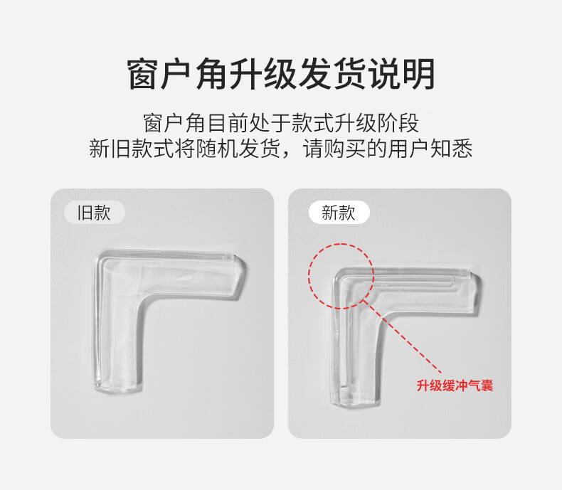 BEIDELI Aluminum Window Corner Guards, Anti-Collision Bollards, Transparent Anti-Bump Safety Corner Protectors, Window Impact Absorbers, Soft, Pack of 10 1