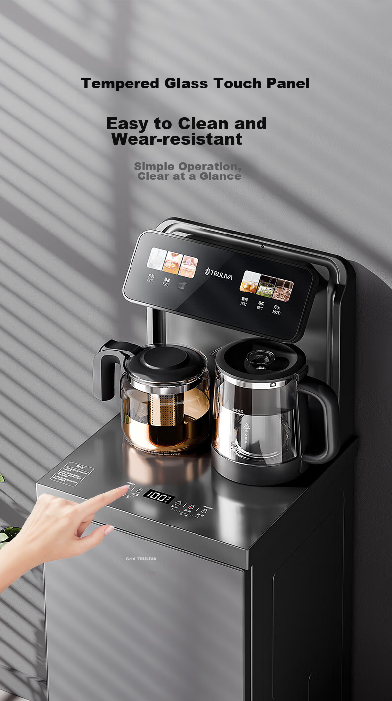 TRULIVA Tea Bar Machine Water Dispenser Home Multi-Functional Office Upright Bottom-Loading Water Bottle Fully Automatic Tea Bar Cabinet Integrated High-End Living Room Cooling And Heating Dual-Purpose 2025 New Model 8