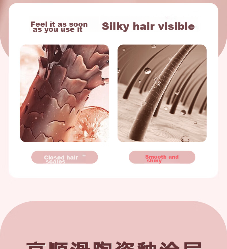 AUX Straight Hair Iron for Women, Bangs Clip, Curl Straightener, Long-Lasting Styling, Dual-Purpose Straight And Curl Iron, Hair Curling Tool, Upgraded Ceramic/ionic Dual Protection Hair Care Gift 10