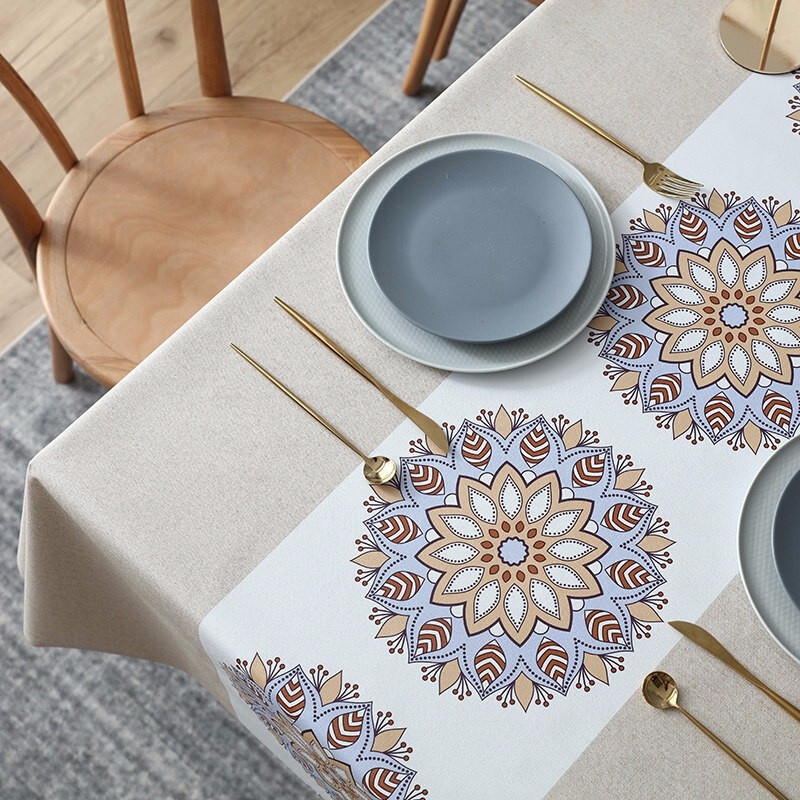 AVIVI Waterproof And Oil-Proof Heat-Resistant Rectangular Tablecloth for Dining Table, Coffee Table, And Desk Cover 140*180 Cm