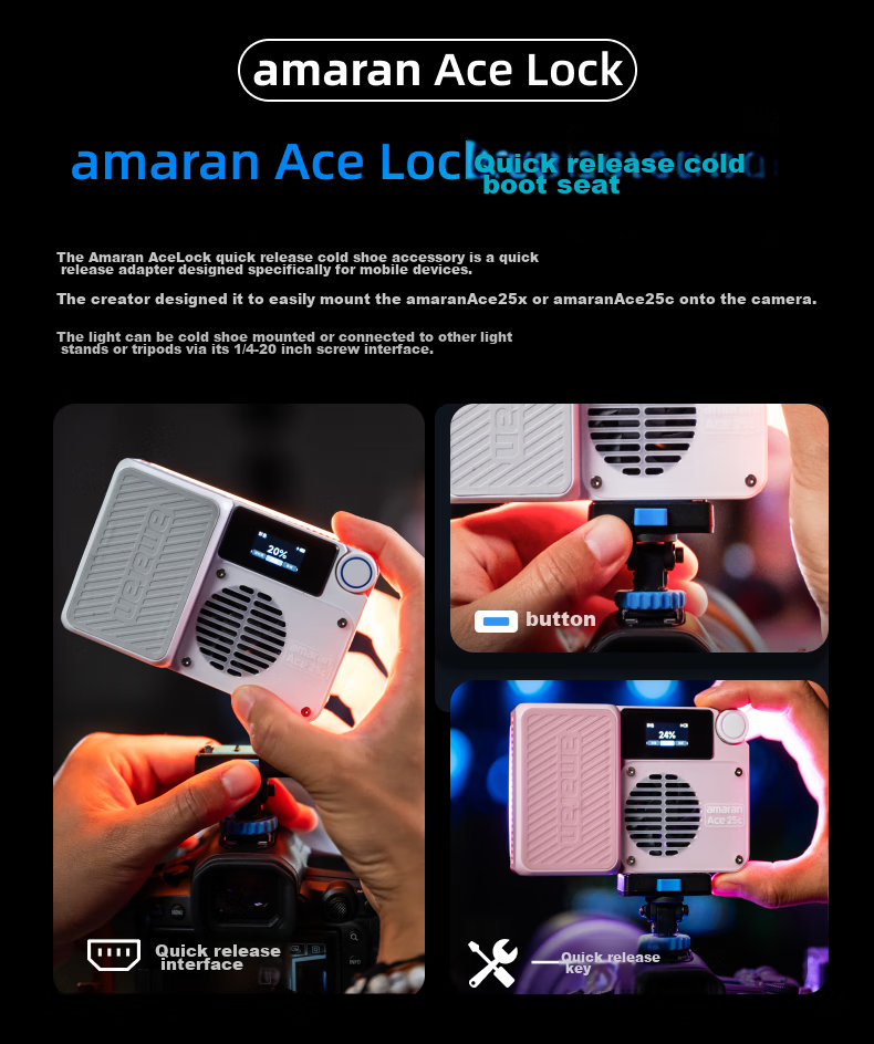 Aputure Amaran Ace 25c Photography Light Accessory, 30° Honeycomb Grid, Ace 25c Accessory 5
