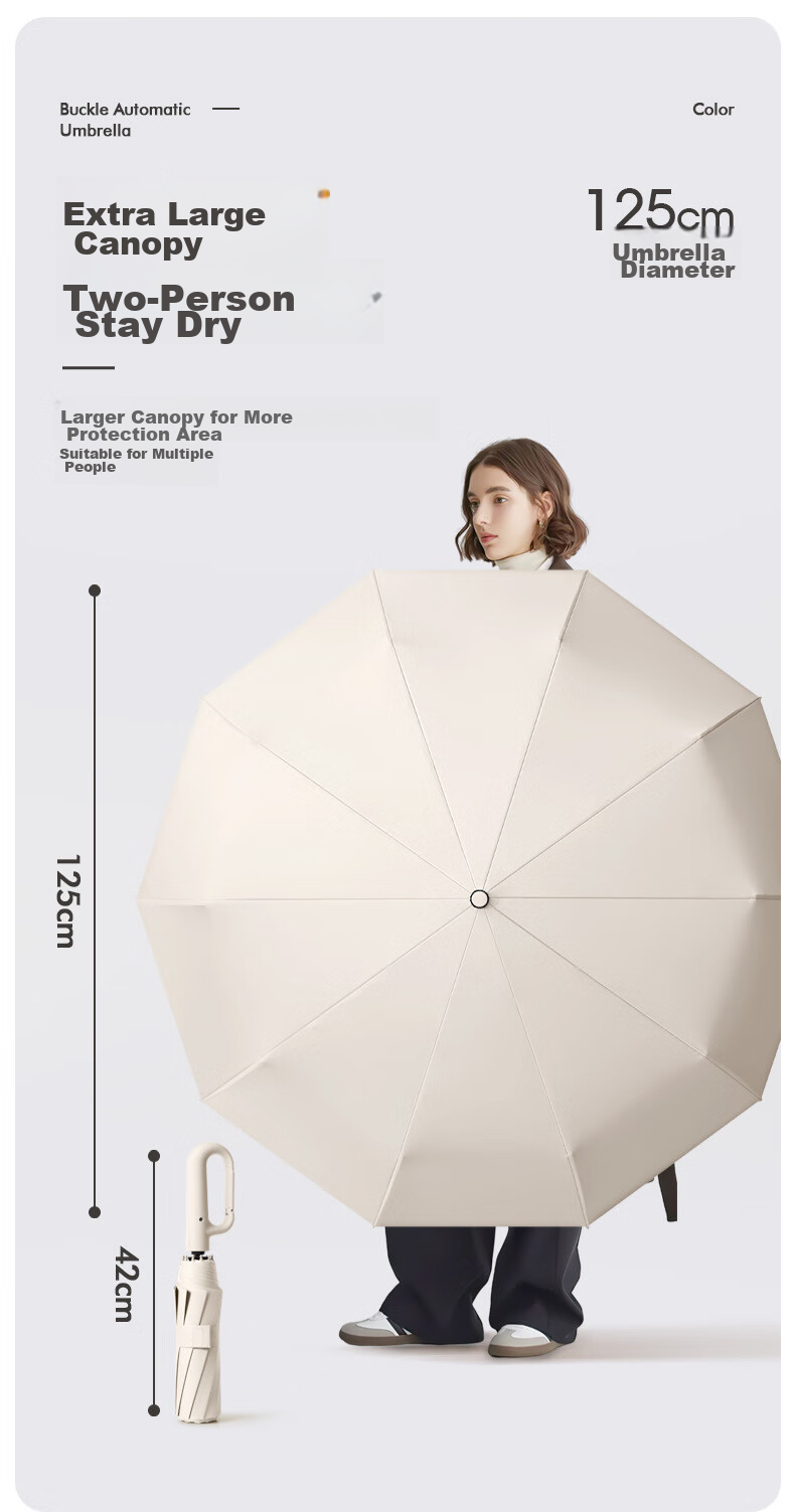 Huashi Car Reverse Umbrella, Large Size, for Men And Women, High-End, Suitable for Both Sun And Rain, Fully Automatic, Self-Closing, Anti-Rebound Folding Umbrella 11