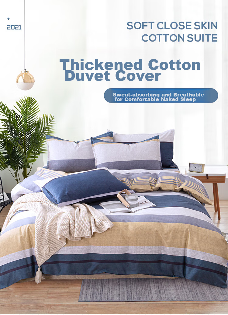 AVIVI Class A Duvet Cover, Single Piece, Pure Cotton, for Single Or Double Bed, Dormitory Use, All-Cotton Quilt Cover, Single Piece, Nordic Style, 220*240cm 1