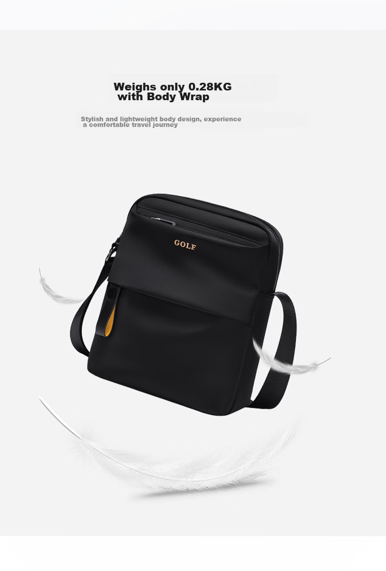 GOLF Shoulder Bag for Men, Casual Crossbody Bag, Phone And IPad Bag, Water-Resistant Commuter Sports Messenger Bag, Gift for Boyfriend 7