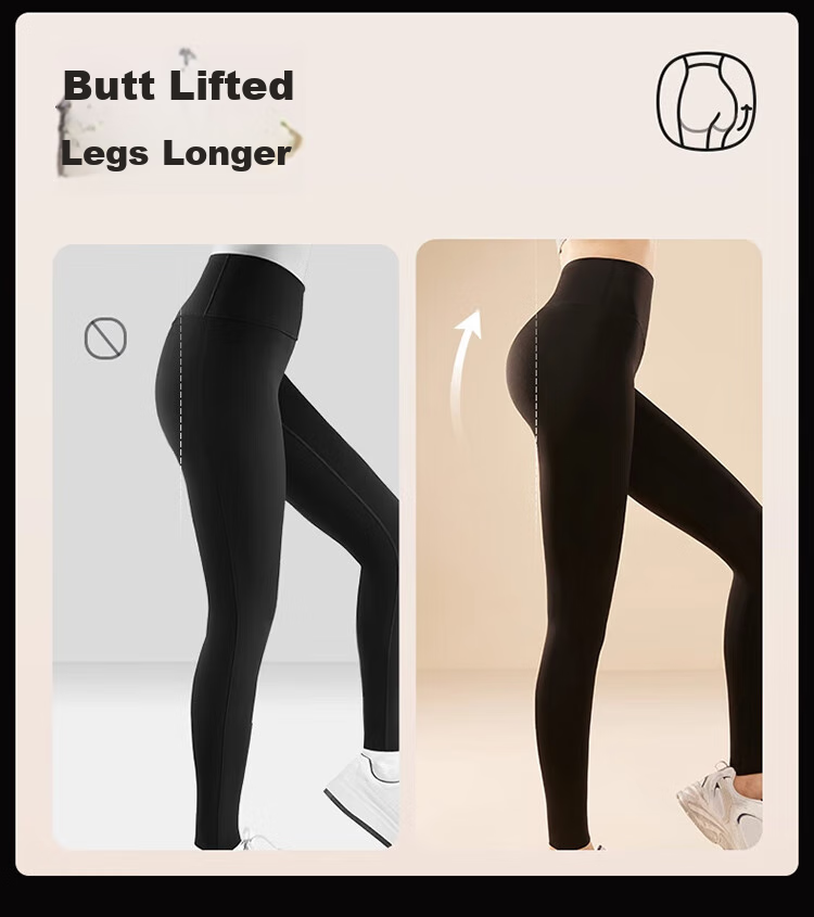 LangSha Lamb Fleece Shark Pants for Women, Outer Wear, Autumn And Winter, Thickened And Fleece-Lined, New Style Leggings, High-Waist, Warning Yoga Shark Pants 6