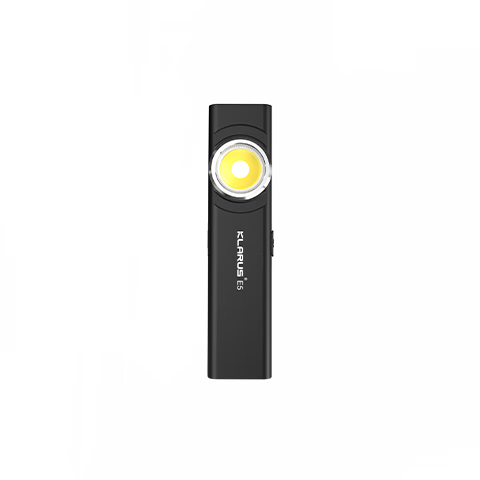 KLARUS E5 Flashlight High Brightness Rechargeable Long Range Ultra-thin Dual Light Outdoor Magnetic Portable EDC Emergency Lamp