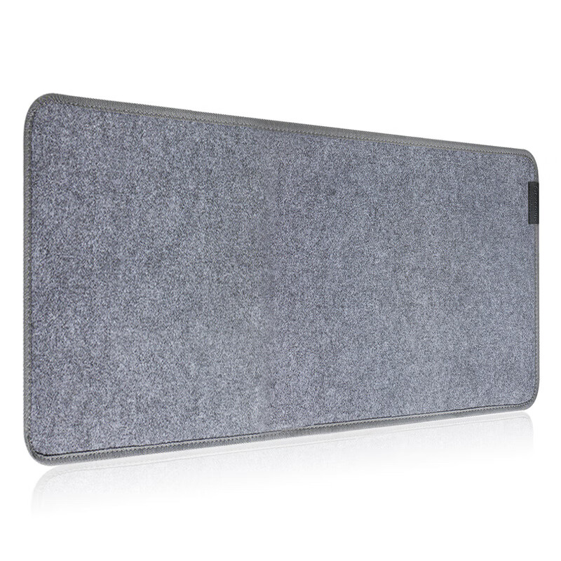 EXCO Edge-Locked Felt Mouse Pad, Computer Desk Mat, Extra Large Size, Office And Gaming Use, Wear-Resistant, Non-Slip Rubber Bottom, Thickened Desk Mat, E-Sports Keyboard Pad, 1000*500mm, Dark Gray 0381 9