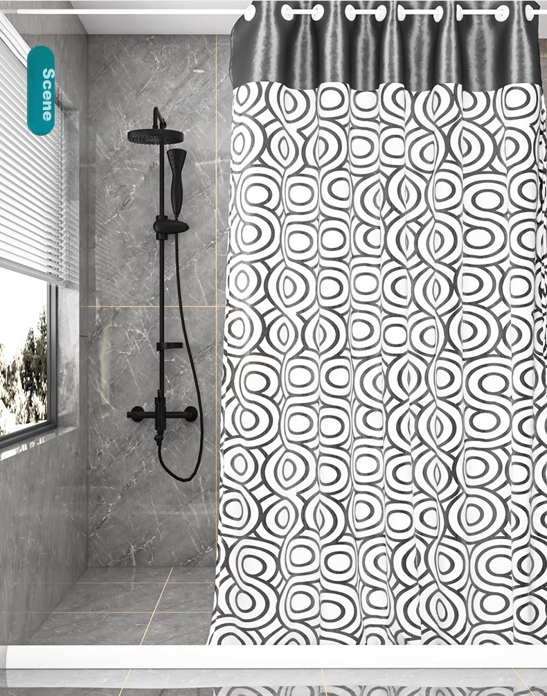 Honglu Bathroom Water Barrier Strip, White Hollow-Out Design, 2m Long, for Bathroom And Kitchen Floor Wet And Dry Separation, Flexible 13