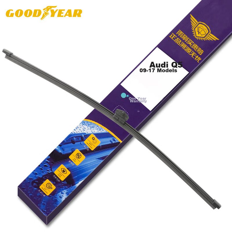 Goodyear Rear Wiper Blade for Audi Q5, Original Size for 2009-2017 Models, Factory-Specific A13 Single Piece