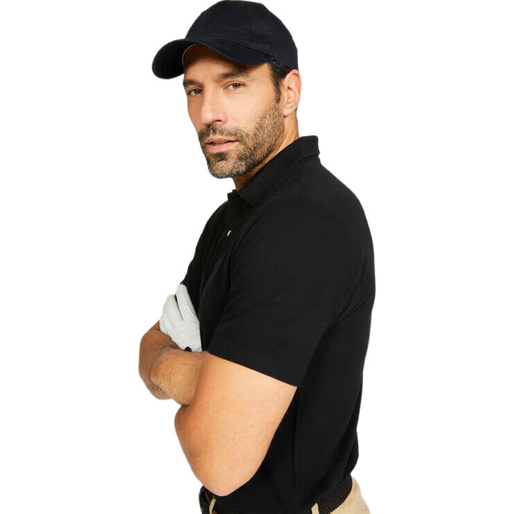 DECATHLON Polo Shirt Short Sleeve T-Shirt, Pure Cotton Breathable Solid Color Sports Shirt, 4216591