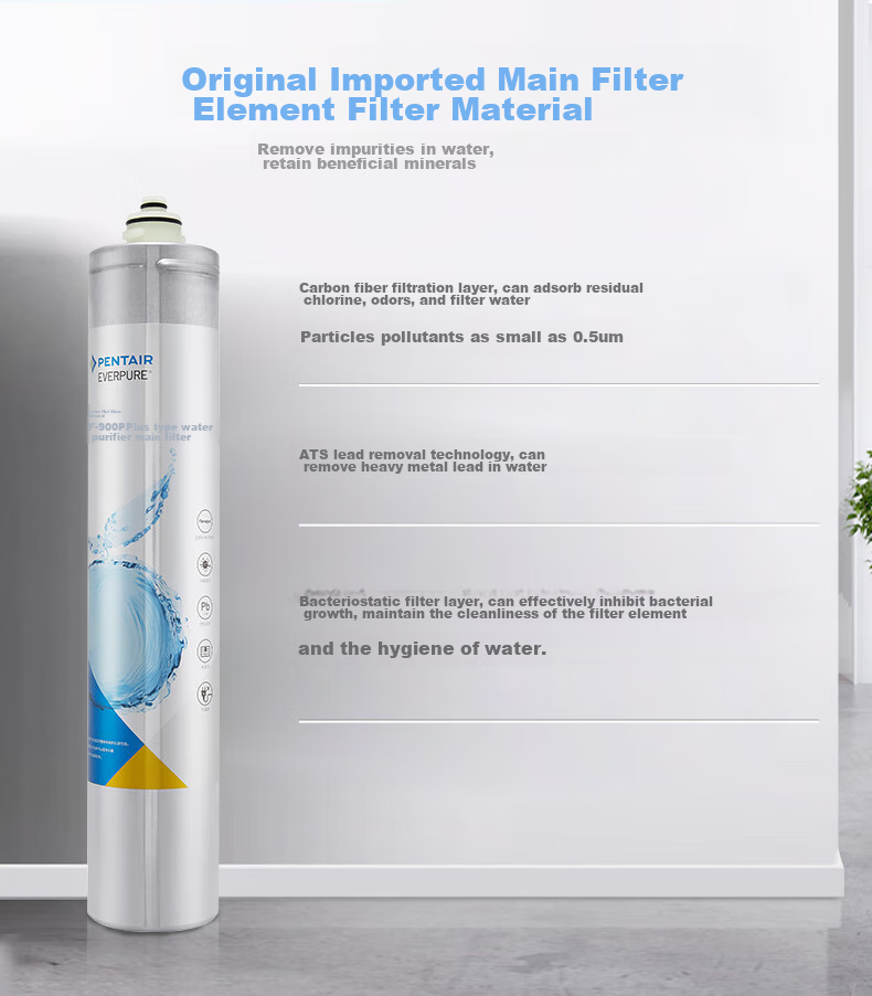 Everpure Under-Sink Mineral Water Purifier for Home Use, High Flow Rate with Zero Wastewater, Direct Drinking, 1.8L/minute, 3500L Treatment Capacity, EF-900P Plus 10