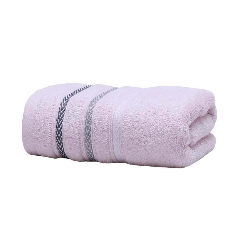 KING SHORE Pure Cotton Sports Towel, All-Cotton Face Towel, Class A Absorbent Towel, Pink, 1 Piece, 70*33cm/100g