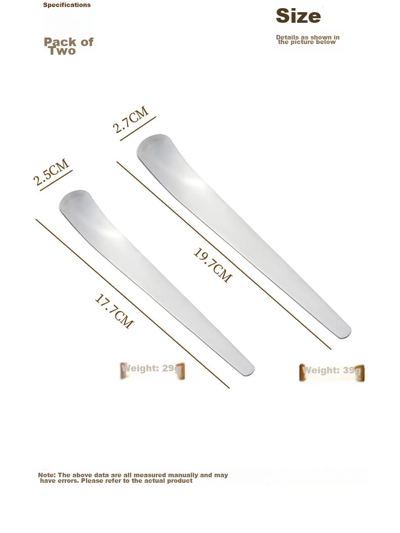 BJ 304 Long-Handled Stainless Steel Spoon, Mixing Spoon, Coffee Spoon, Dessert Spoon, Extended Ice Spoon, Small Soup Spoon, Set of 2 10