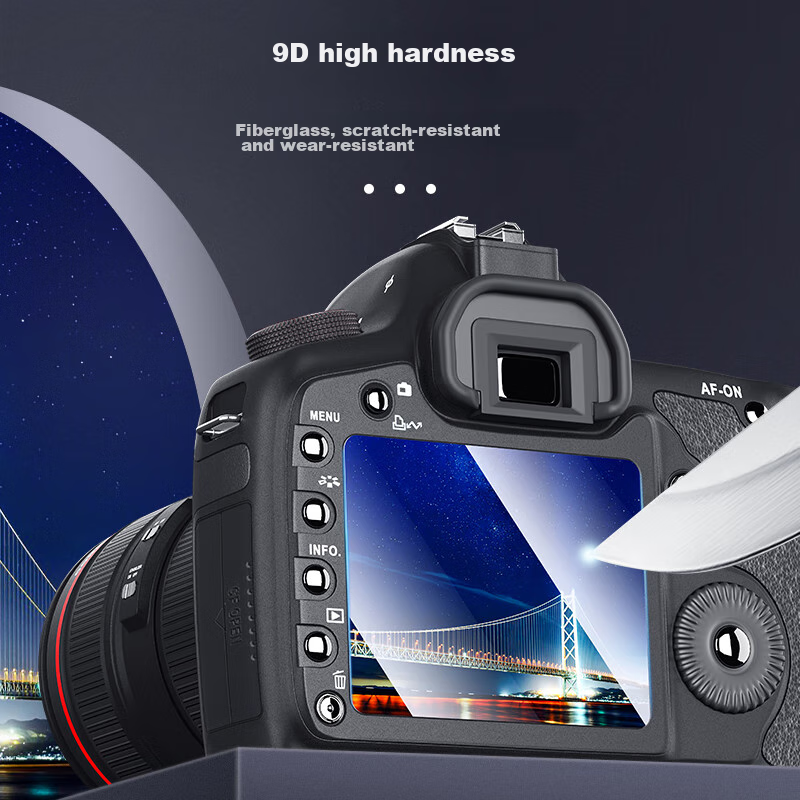 JJC Tempered Glass Screen Protector for Canon EOS 200D II RP, Compatible with EOS 200D And 200D II Camera Screens, DSLR And Mirrorless Accessories