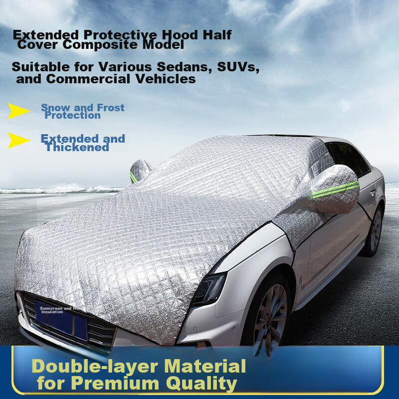 Boergai Car Sunshade, Vehicle Sun Umbrella, Sun Protection Shade, Windshield Cover, Specialized Sun Visor for Sedans, Heat Insulatio
