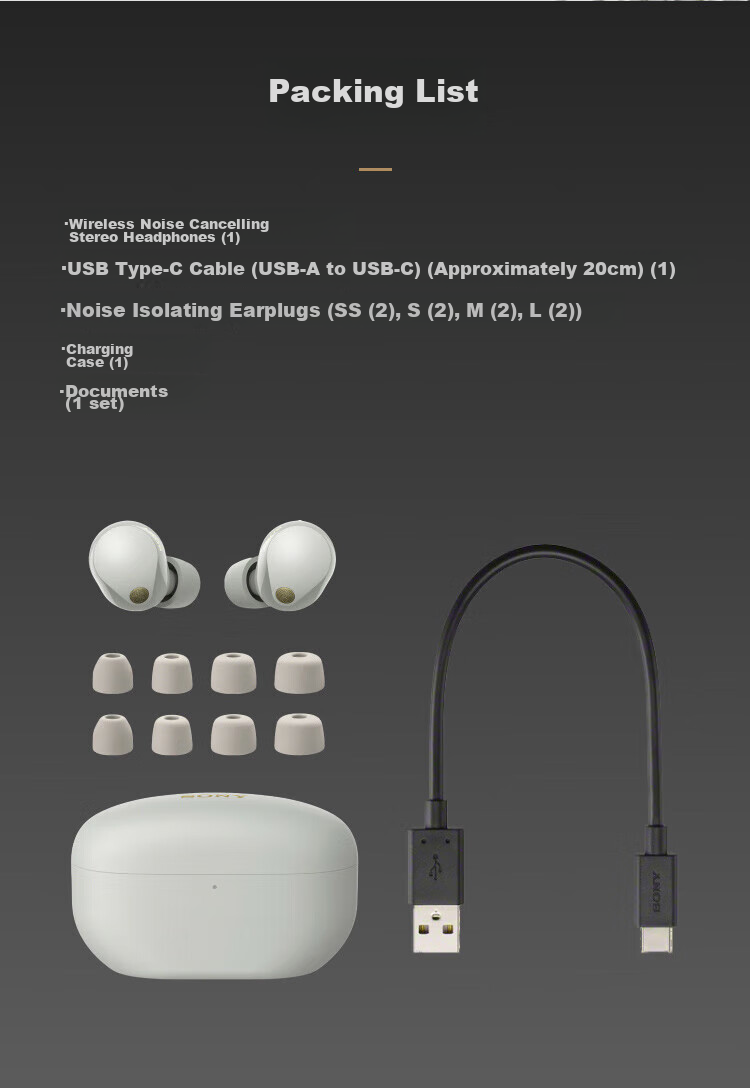 SONY WF-1000XM5 True Wireless Bluetooth Noise-Cancelling Earbuds, New Generation Noise-Cancelling Earbuds, Intelligent AI, Bluetooth 5.3, Platinum Silver, Double 11 Shopping Recommendatio 25