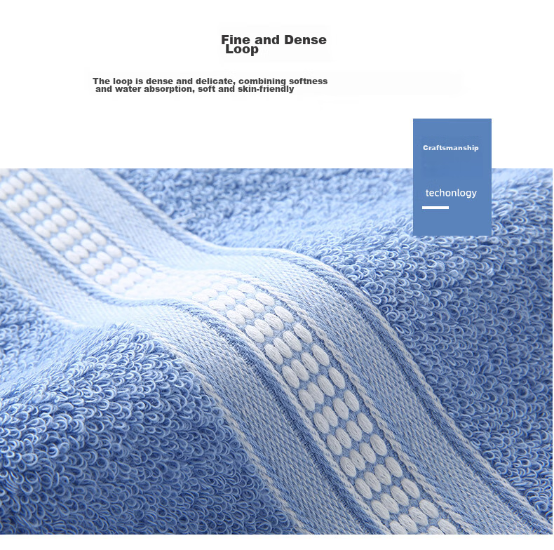 KING SHORE Pure Cotton Towels, Soft And Highly Absorbent Face Towels, Home-Use Grade A Pure Cotton Sports Towels, 2-Pack, Blue/red 10