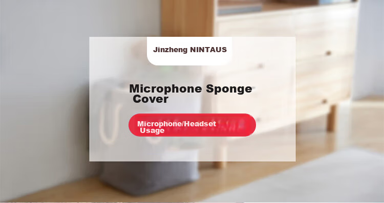 NINTAUS PJ-HM*10 Microphone Cap, Foam Cover, Anti-Slip Cover, Anti-Spray Cover, Anti-Slip Ring, Anti-Drop Ring, Thickened Special Protective Accessories, Black, Thickened Version, New 1