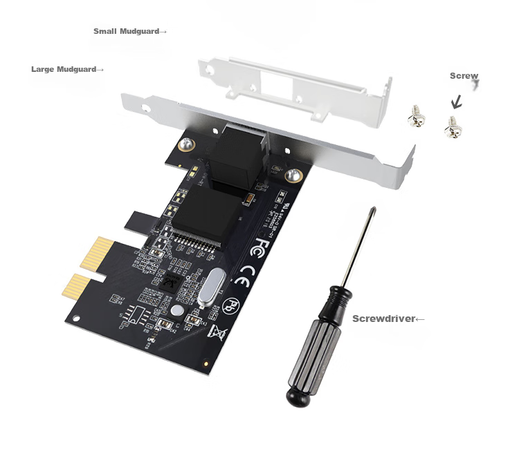 EDUP EP-9635C, 2.5Gbps Gigabit Gaming Wired Network Card, 2500M High-Speed Ethernet Port Expansion, Desktop Computer Adaptive Ethernet Adapter, Network Adapter 11