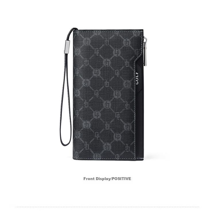 GOLF Men's Multi-Card Holder Clutch, Anti-Theft Wallet, Long Bifold Purse for Men's Driver's License And Cash 19