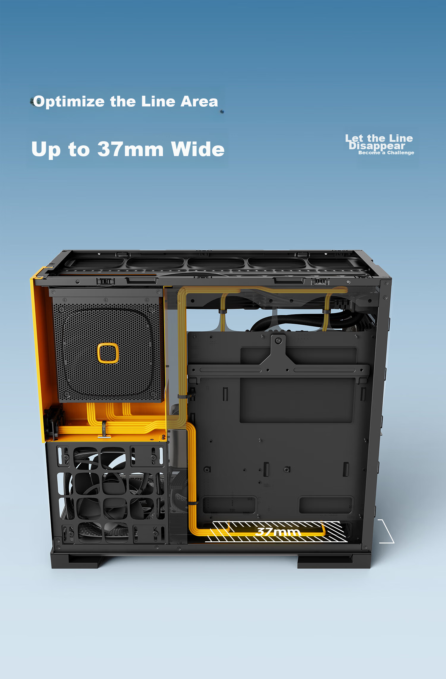 GeometricFuture Model5 Wukong Computer Case, Pure White (Supports EATX Motherboard, 50 Series Graphics Card, 420/360 Radiator, Panoramic Case, Type-C Interface) 19