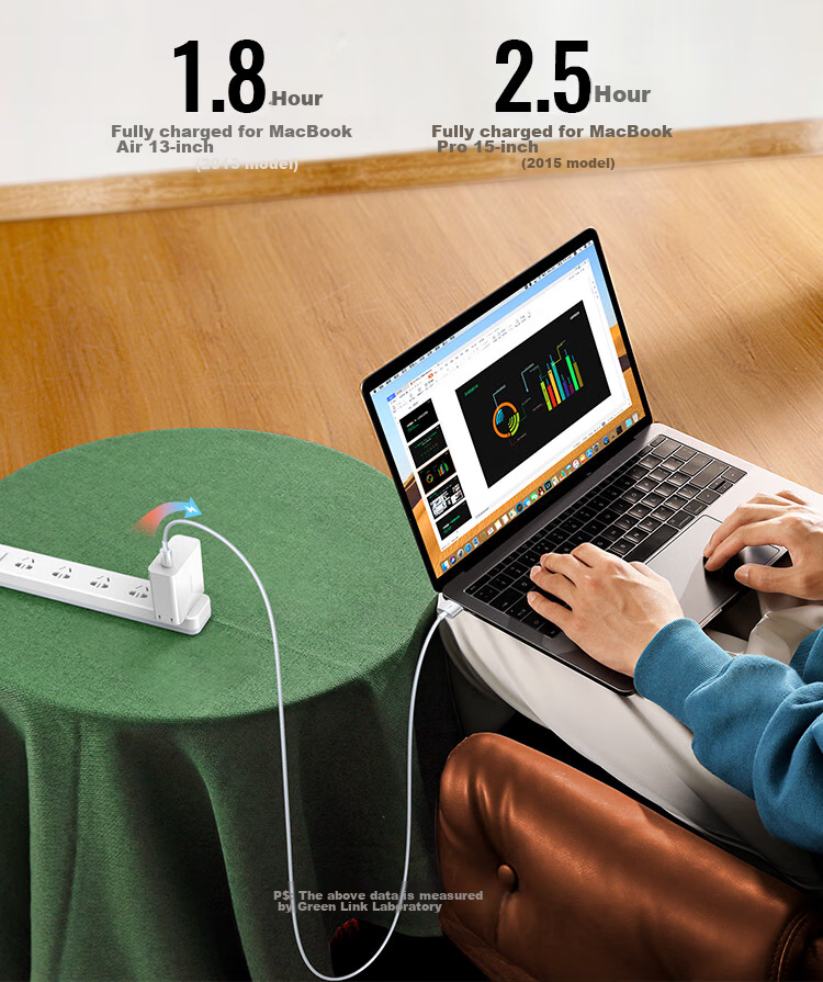 UGREEN Compatible Apple Laptop Charging Cable, 85W Compatible with 65W/45W Magnetic Fast Charging Cable, MagSafe2 Power Cord, Type-C Adapter T-Shaped Interface, MacBook, 2 Meters 5