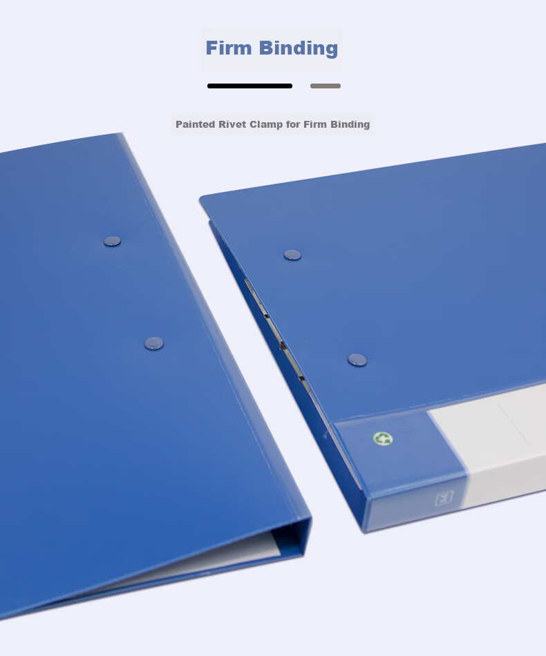Jindeli A4 Metal Double Strong Clip Hard File Folder, Double Clip Large Capacity Student Exam Paper Storage Folder, Document Folder, Poetry Recitation Contract Clipboard, Single Pack Blue TD102 9