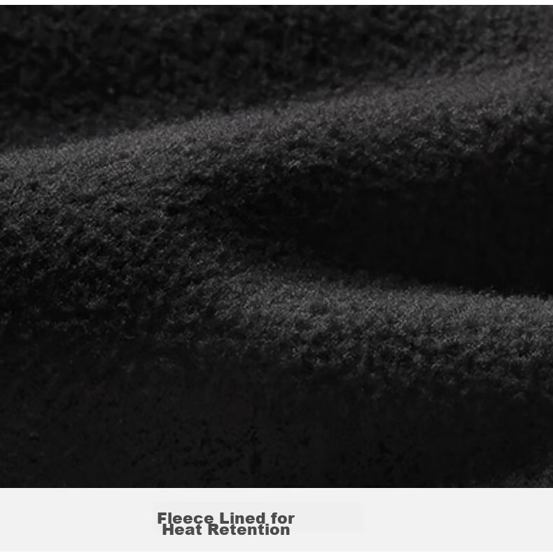 CAMEL Fleece-Lined Straight-Leg Pants for Women, Water-Repellent Woven Sports Trousers C25CA6L6025 Phantom Black S 16