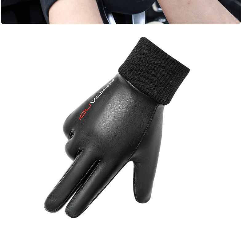 Move Iron Winter Gloves, Warm And Windproof Leather Gloves for Men And Women, Outdoor Cycling Sports Waterproof Ski Gloves with Touchscreen Functio 11