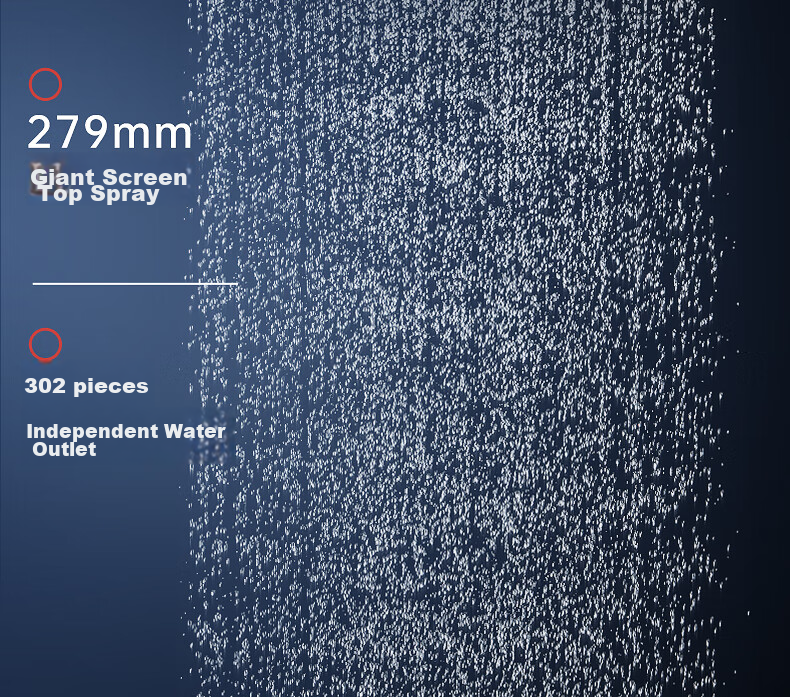 MEJUE Intelligent Shower Head Set, Shower Head Bathroom Spray Nozzle, Pressurized Shower System Z-05105 7