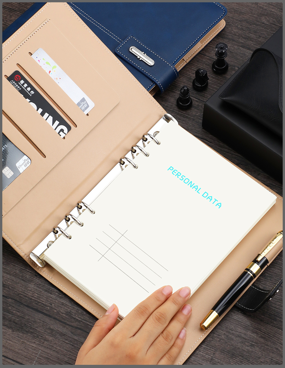 Jiaranheng Teacher's Day Gift Loose-Leaf Notebook Business Notebook Gift Box Set High-End Simple A5 Journal Corporate Meeting Gift for Male And Female Teachers Souvenir Customizable Red 16