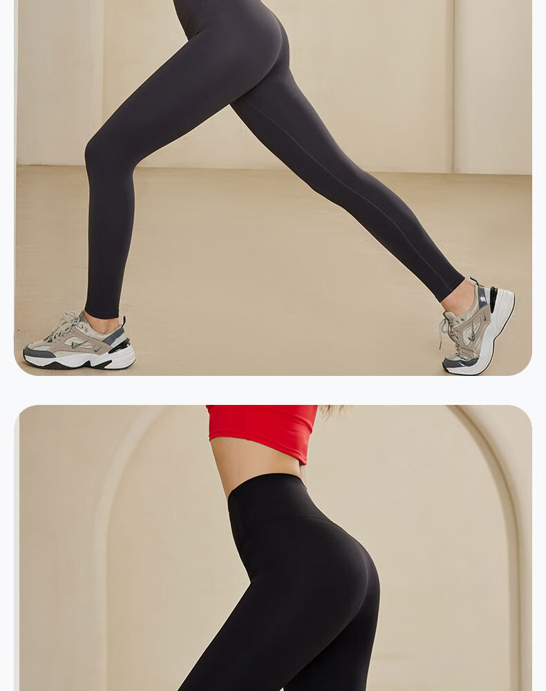 LangSha Yoga Pants, Naked-Feel Quick-Dry Elastic High-Waist Butt-Lifting Women's Sports Fitness Leggings, Tight-Fitting Slimming, Nan Shi Purple, XL 17